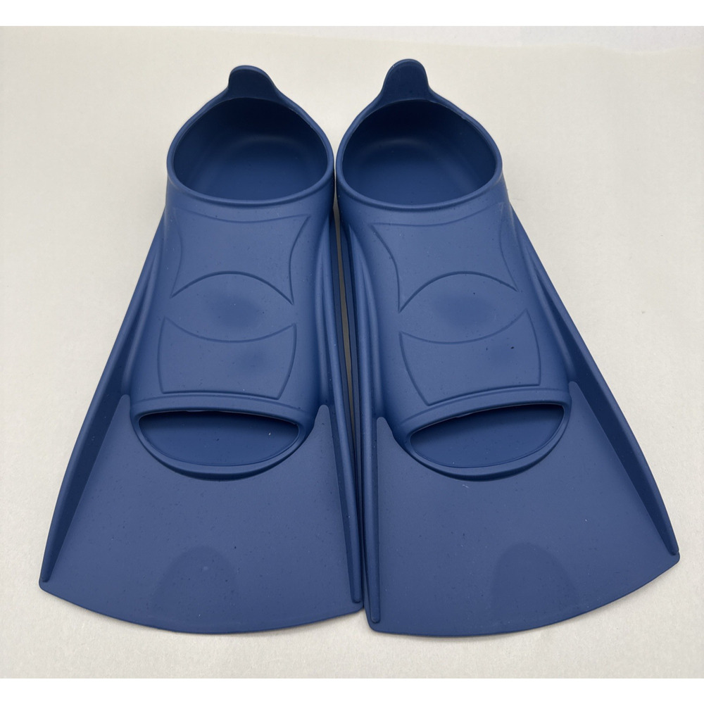 Kids Swim Training Fins for Lap Swimming, Travel Size Flippers Blue Sz-XS *READ